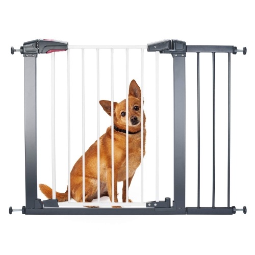 Multi-Use Metal Baby Gate Pet Gate 22" Wide Opening Easy Walk-Through Single-Hand Access Easy Set Up No Tools Required Fit Opening 29" to 34" Wide. Appears New - Lot 670