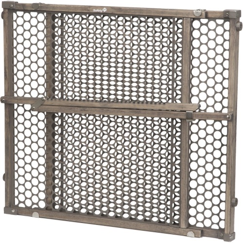 Safety 1st Vintage Wood Baby Gate with Pressure Mount Fastening (Gray). Appears New - Lot 676