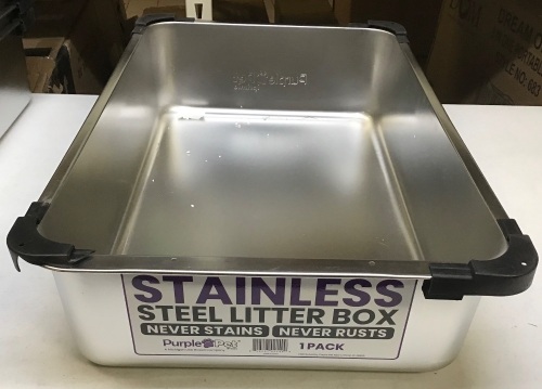 Stainless Steel Litter Box, Never Stains or Rusts - Appears New - Lot 716