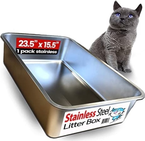 Stainless Steel XL Litter Box, Never Stains or Rusts - Appears New  - Lot 719