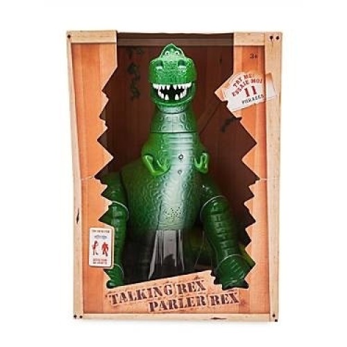 Disney Parks Exclusive Toy Story Talking Rex Dinosaur, 12" Action Figure - New in Damaged Box - Lot 723