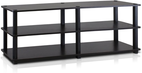 Furinno No Tools 3 Tier Wide Shoe Rack, Espresso/Black - Appears New  - Lot 744