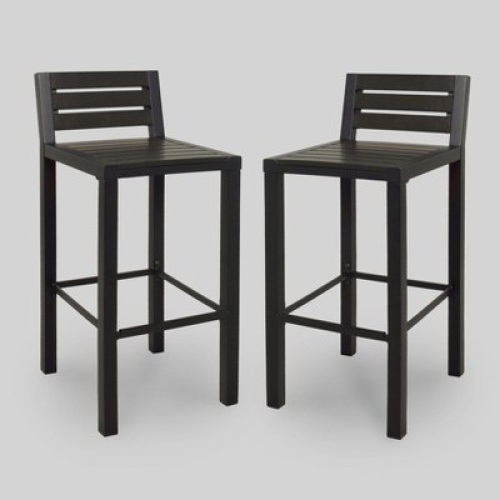 Project 62 Bryant 2pk Faux Wood Patio Bar Stools. NEW - Lot 765