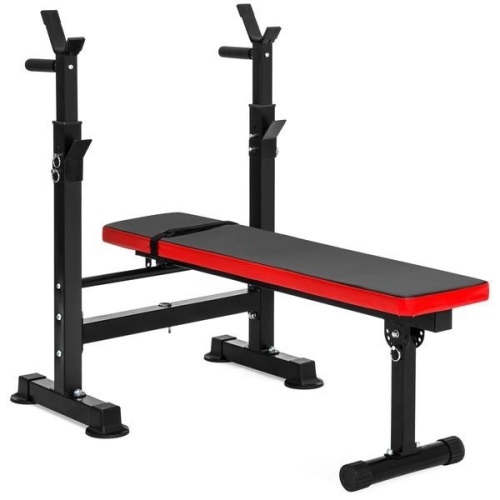 Adjustable Barbell Rack and Weight Bench. Appears New - Lot 767