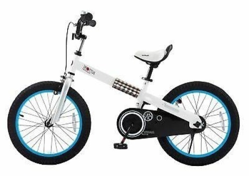 RoyalBaby CubeTube Buttons 18" Bicycle for Kids, Blue. Appears New - Lot 29