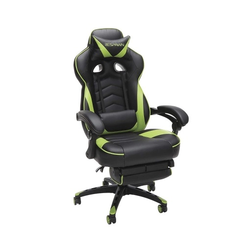 RESPAWN-110 Racing Style Gaming Chair - Reclining Ergonomic Leather Chair with Footrest. APpears New - Lot 50