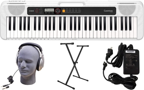 Casio CT-S200WE 61-Key Premium Keyboard Pack with Stand, Headphones & Power Supply, White (CAS CTS200WE PPK). Appears New - Lot 53