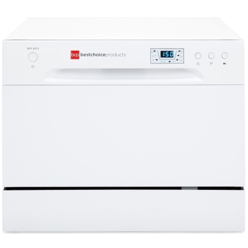 Countertop Portable Dishwasher w/ 6 Wash Cycles and Preset Start Function - Lot 72