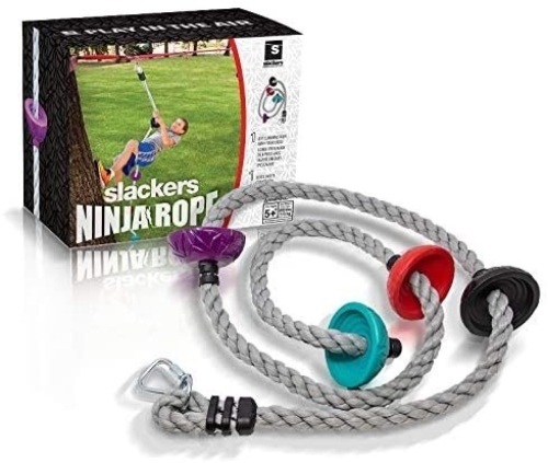 Slackers 8 ft Multi-Color Climbing Rope. NEW - Lot 108
