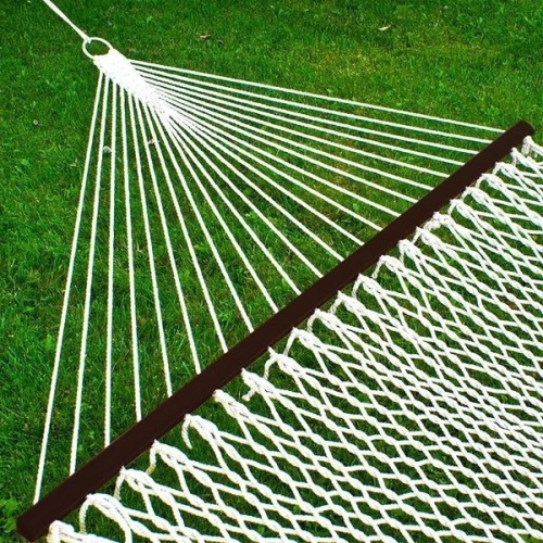 Cotton Rope 2-Person Double Hammock w/ Spreader Bars, Carrying Case. Appears New - Lot 120