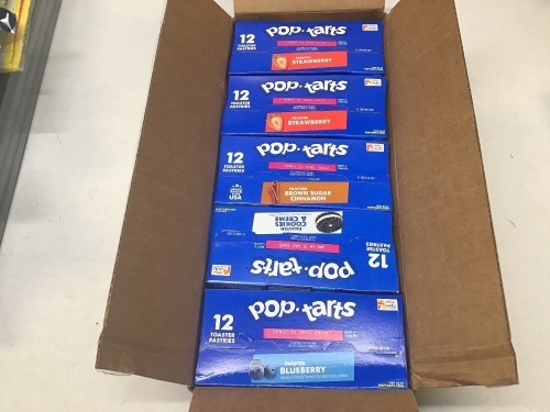Case of Poptarts, 5 Boxes, See Pictures for Expiration/Flavors - NEW - Lot 136b