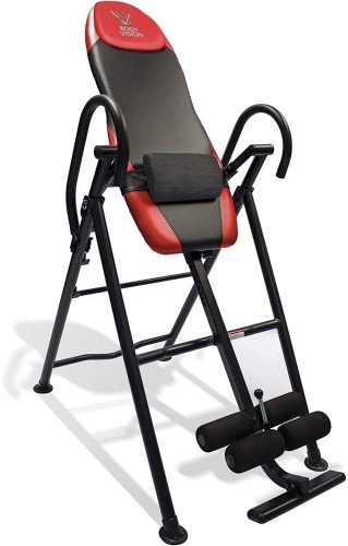 Body Vision IT9550 Deluxe Inversion Table with Adjustable Head Pillow & Lumbar Support Pad. Appears New - Lot 145