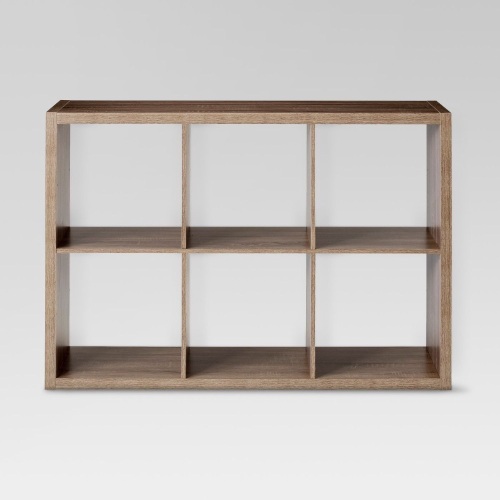 Threshold 6 Cube Organizer Shelf 13" in Gray Finish. Appears New - Lot 199