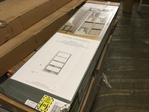 Threshold 13" 8 Cube Organizer Shelf with Paint Damage and MISSING HARDWARE - Lot 208