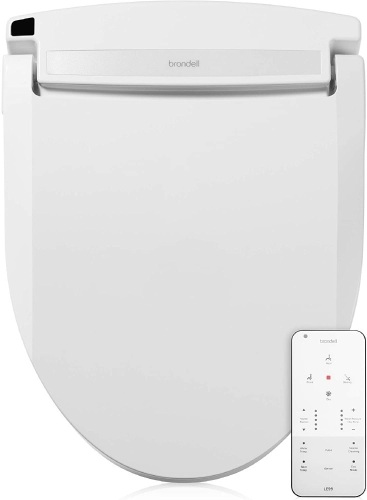 Brondell Swash Electronic Bidet Toilet Seat LE99, Fits Elongated Toilets, White - New   - Lot 62