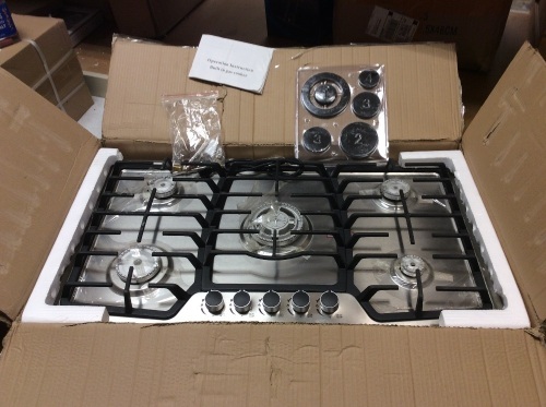 36" 5 Burners Built-in Gas Stove Top - Appears New     - Lot 81