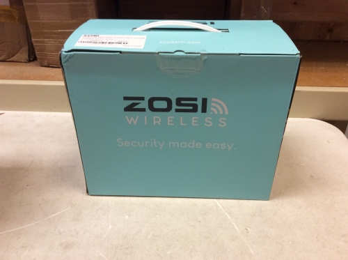 ZOSI H.265+ Wireless Security Camera System 8CH 1080P 1TB NVR and 4PCS 2.0MP Weatherproof Bullet IP WiFi Cameras - New - Lot 95