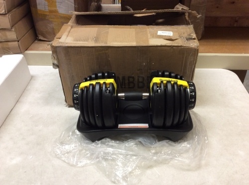VEVOR Adjustable Dumbbell Weights, Yellow - Appears New  - Lot 117