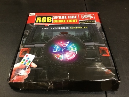 RGB Spare Tire Brake Light with Controller - Appears New  - Lot 143