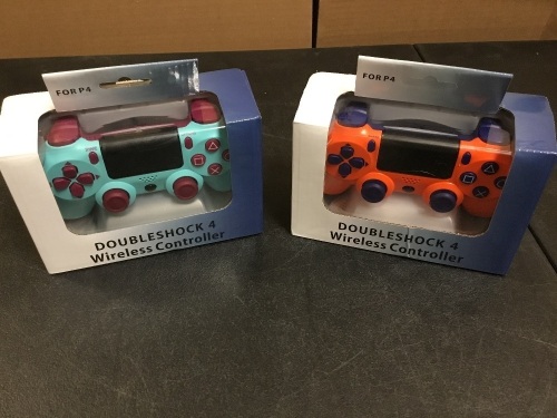 Lot of (2) Doubleshock 4 Wireless Controllers for PS4 - Appear New  - Lot 149