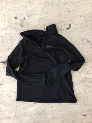 Cabela's MTP Series Heavyweight Quarter-Zip Long-Sleeve Pullover for Men - Black - L, E-Commerce Return, Zipper Broken - Lot 159