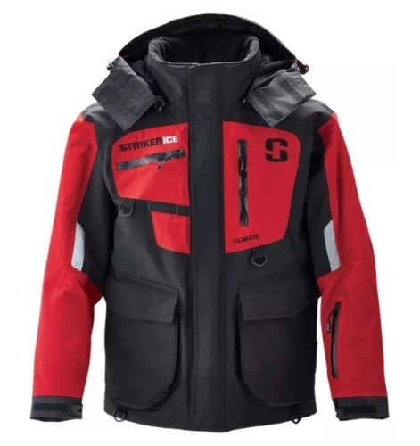 Striker Ice Climate Series Jacket for Men - Black/Red - XL, New with Tags - Lot 180