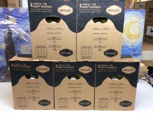 Lot of (5) Renuzit Snuggle Solid Gel Air Freshener, Linen Escape Scent, 7 Oz, 12Count - Appear New  - Lot 203