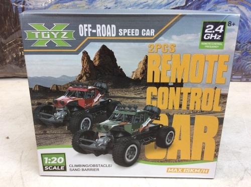 X TOYZ 2 Pc Remote Control Off Road Monster Trucks - Appear New   - Lot 219