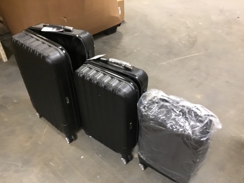 3 Piece Rolling Luggage Set, 20", 24", 28" - Appear New - Lot 254
