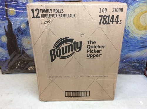 Bounty Paper Towels, 12 Family Rolls - New  - Lot 308