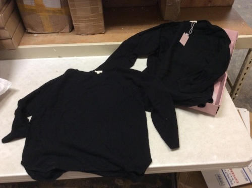 Lot of (2) Nap Loungewear 90% Wool 10% Cashmere Sweaters, XL & L - Appear New  - Lot 326