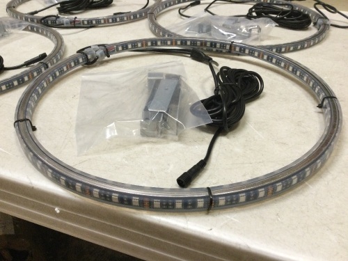 Set of (4) LED Wheel Lights. Appear New - Lot 341