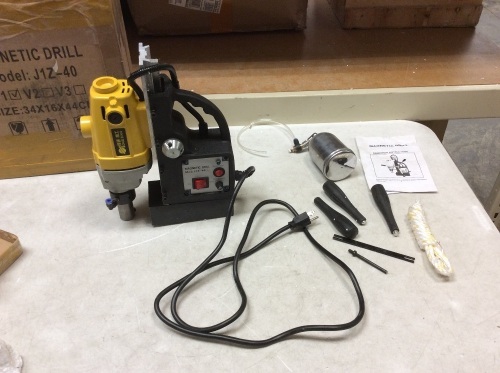 Vevor MD40 Electric Magnetic Drill Press 1.5" Boring - E-Comm Return, Tested/Works - Lot 351