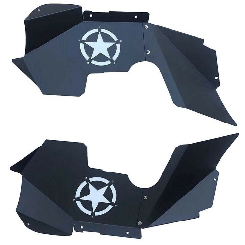 Steel Front Inner Fender Liner Flares Offroad Fit Jeep Wrangler 2007-2018 - Appears New  - Lot 354