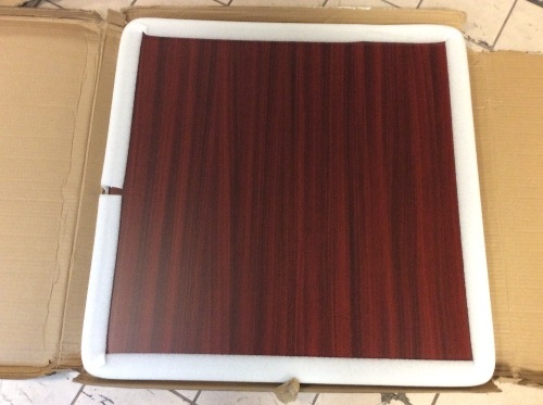 Regency TTSQ3030MHMW 30" Square Laminate Table Top, Mahogany & Mocha Walnut - Appears New   - Lot 370