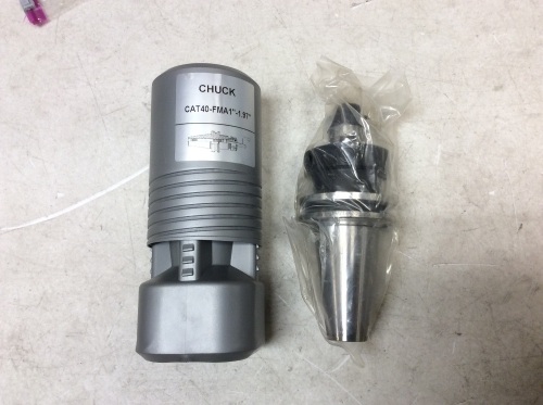 CAT40-FMA1" Gage Length 1.97" Face Mill Adapter Arbor Tool Holder Balanced to G2.5/20000RPM with Pull Stud - Appears New  - Lot 371