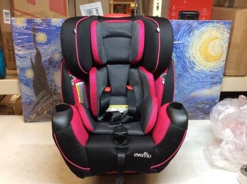 Evenflo Symphony DLX All-in-one Convertible Car Seat Raspberry Sorbet - No Box, Appears New - Lot 375