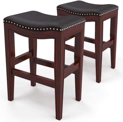 Furgle Set of 2 Saddle Seat Stools 29” - Appears New  - Lot 384