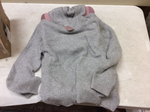 Nap Cashmere Hooded Sweater, Gray, XL - Appears New - Lot 523