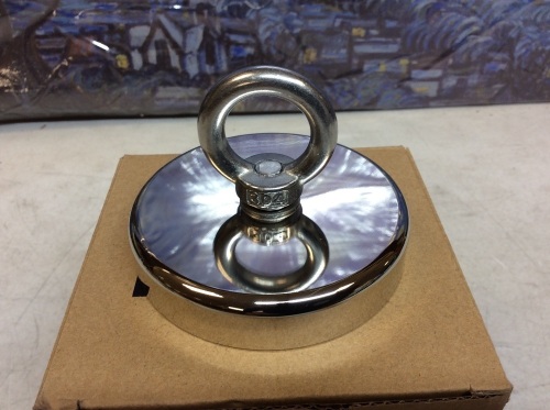 MHDMAG High Power Neodymium Rare Earth Magnet for Magnetic Fishing, Diameter 3.54in - New  - Lot 537