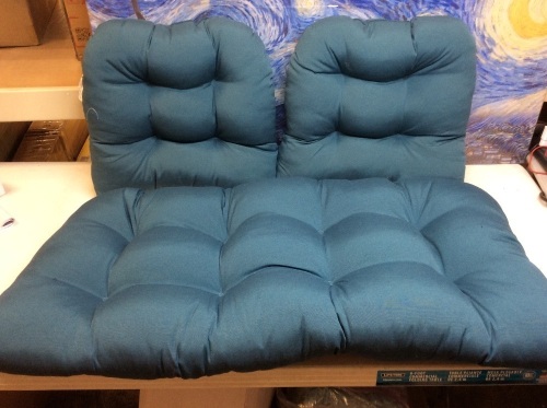 Blazing Needles 3 Piece Chair Cushions - Appear New  - Lot 538