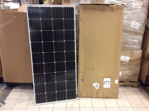 ECO-Worthy 195W 12V Solar Panel Monocrystalline Module Off Grid PV Power for Battery Charging, Boat, Caravan, RV - E-Comm Return, Appears New   - Lot 551