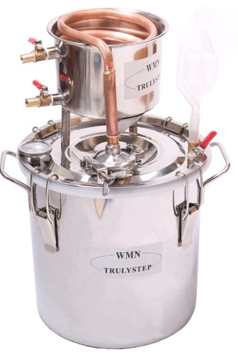 DIY 8 Gal 30 Liters Copper Alcohol Moonshine Stills Ethanol Still Spirits Boiler Water Distiller - E-Comm Return, Appears New   - Lot 566