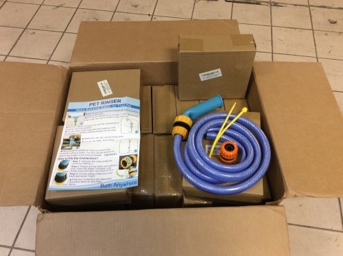 Case of (18) WOVOMO Detachable Shower Hose Dog & Cat Bathers - Appear New  - Lot 597
