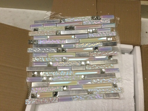 (5) Pieces of 12" x 12" Mosaic Tile. - Lot 609