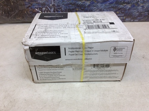 Amazon Basics Multipurpose Copy Paper, White, 8.5 x 11 Inches, 3 Ream Case, 1,500 Sheets - Appears New  - Lot 621