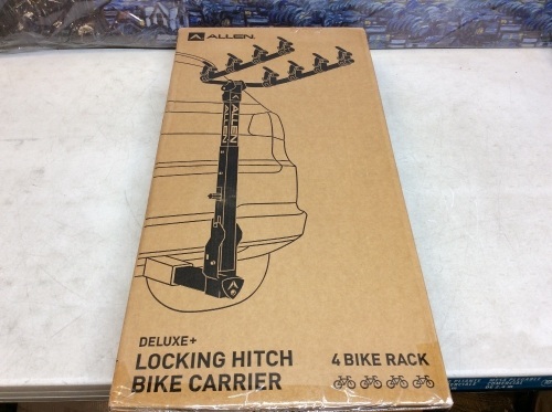 Allen Deluxe+ Locking Hitch 4 Bike Carrier, 840QR - Appears New  - Lot 624