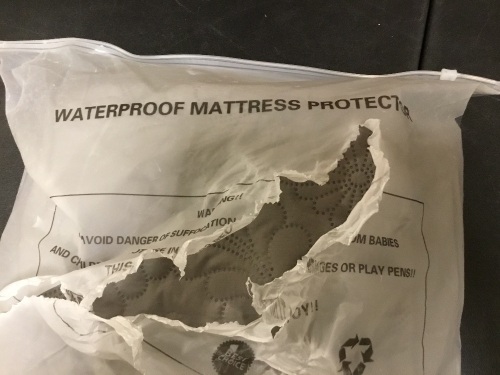 Waterproof Mattress Protector - Appears New in Damaged Packaging - Lot 645