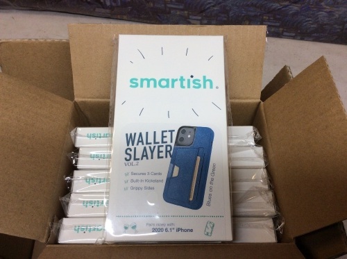 Case of (24) Smartish iPhone 12/12 Pro Wallet Slayer Vol. 2 with Credit Card Holder - New  - Lot 756