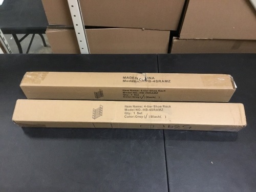 Lot of (2) 4 Tier Shoe Racks - Appear New  - Lot 780